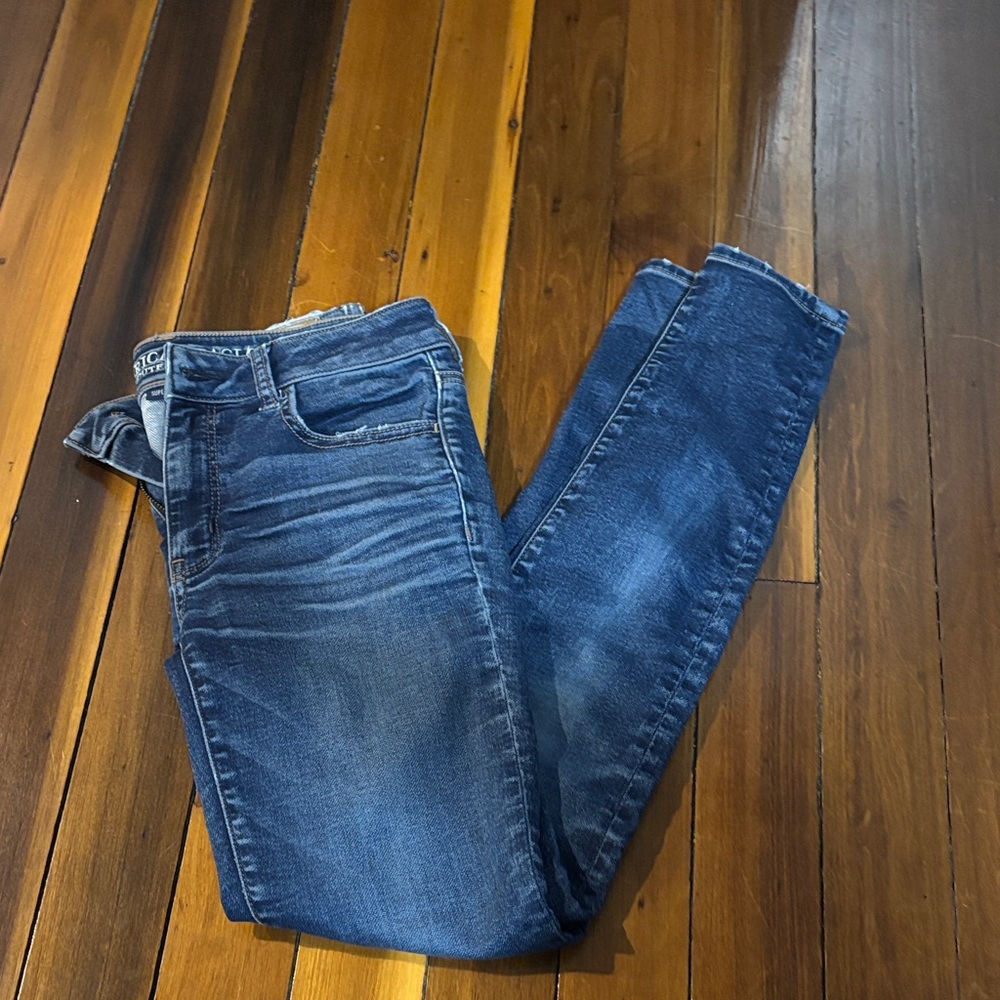 American Eagle Outfitters Dark Blue Skinny Jeans